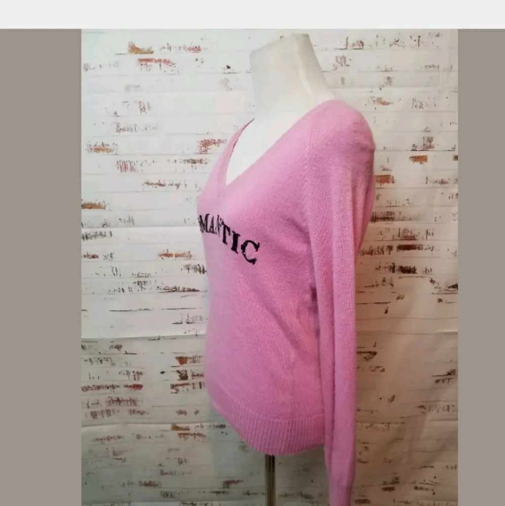Wildfox Pink V-Neck Sweater - Picture 6 of 8